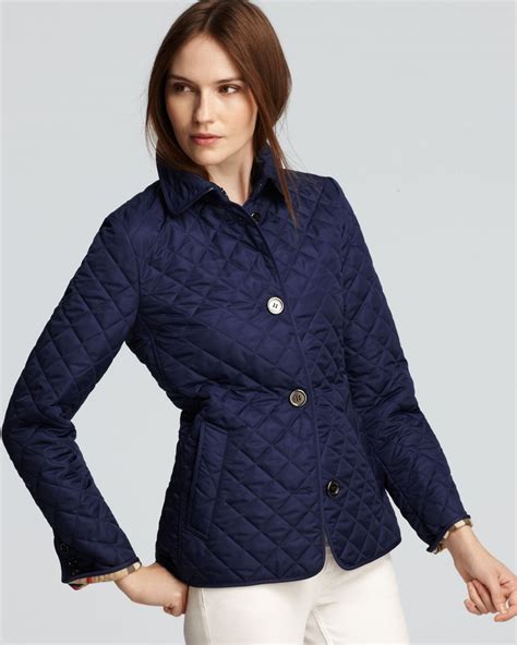 burberry lightweight blazer blue|Burberry brit coats women's.